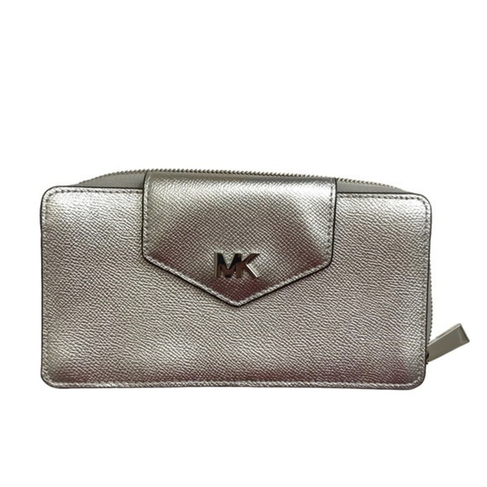 Michael Kors silver clutch bag